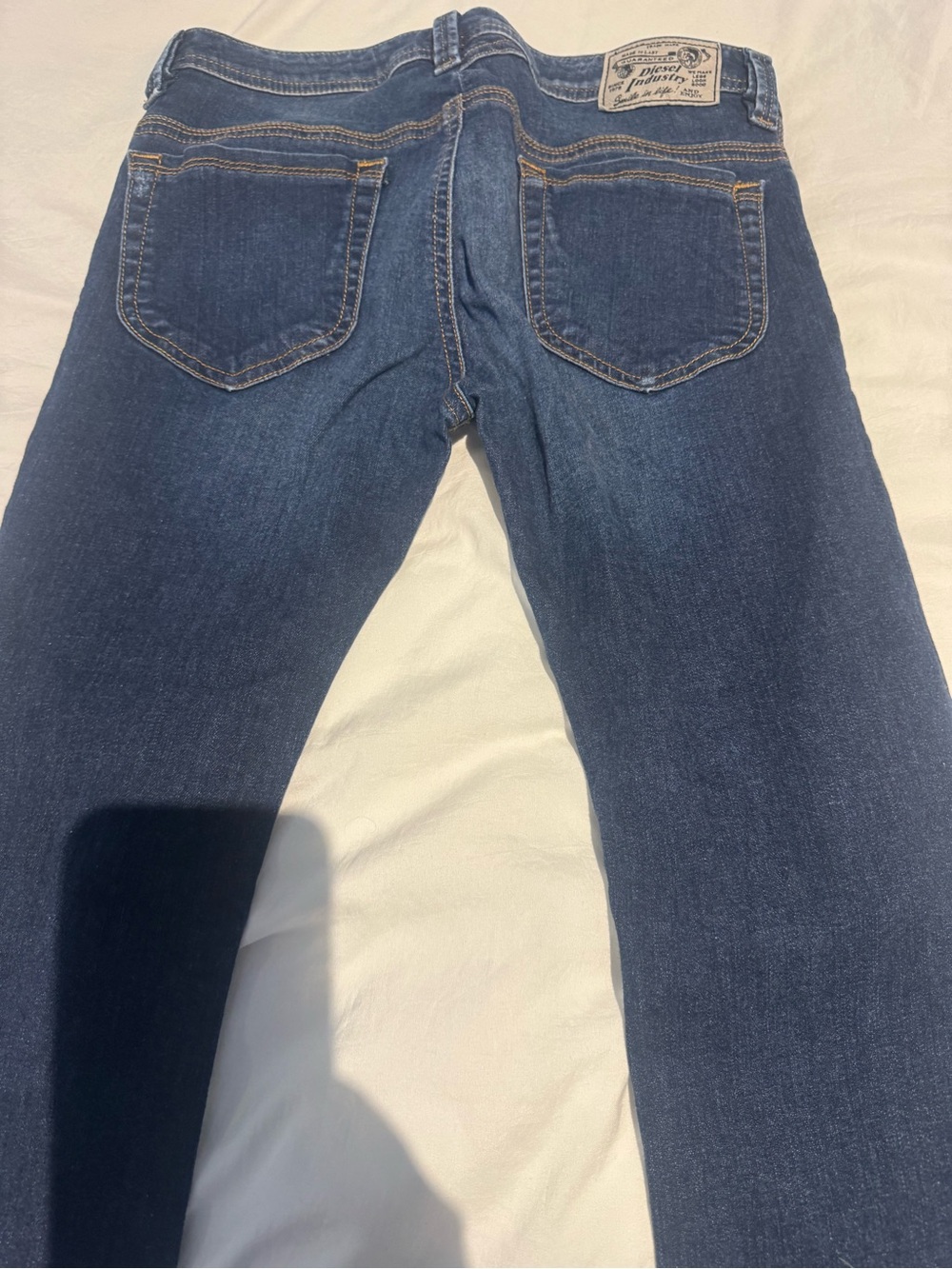 Diesel Men's Dark Blue Slim Straight Jeans